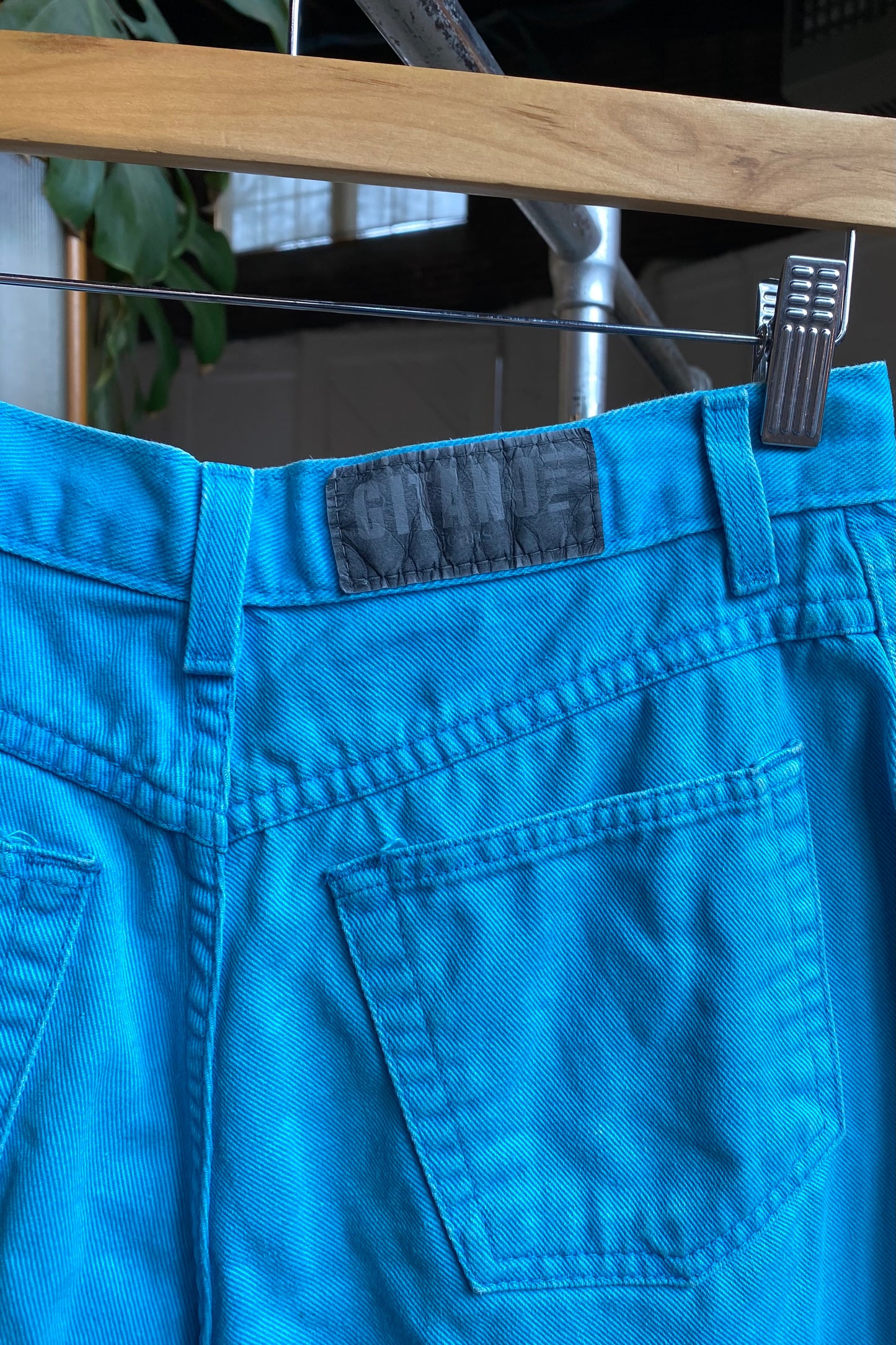 Overdyed Aqua Gitano Shorts