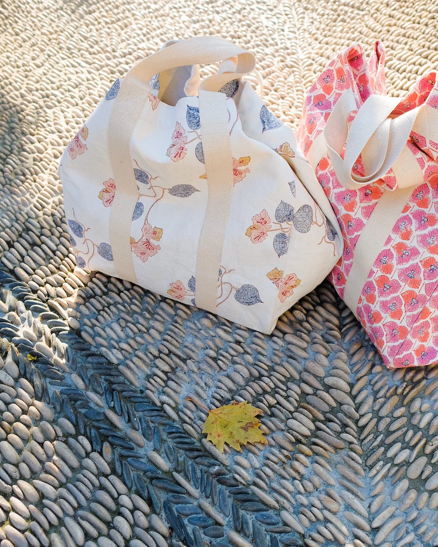 Canvas Market Tote Bag - Maya