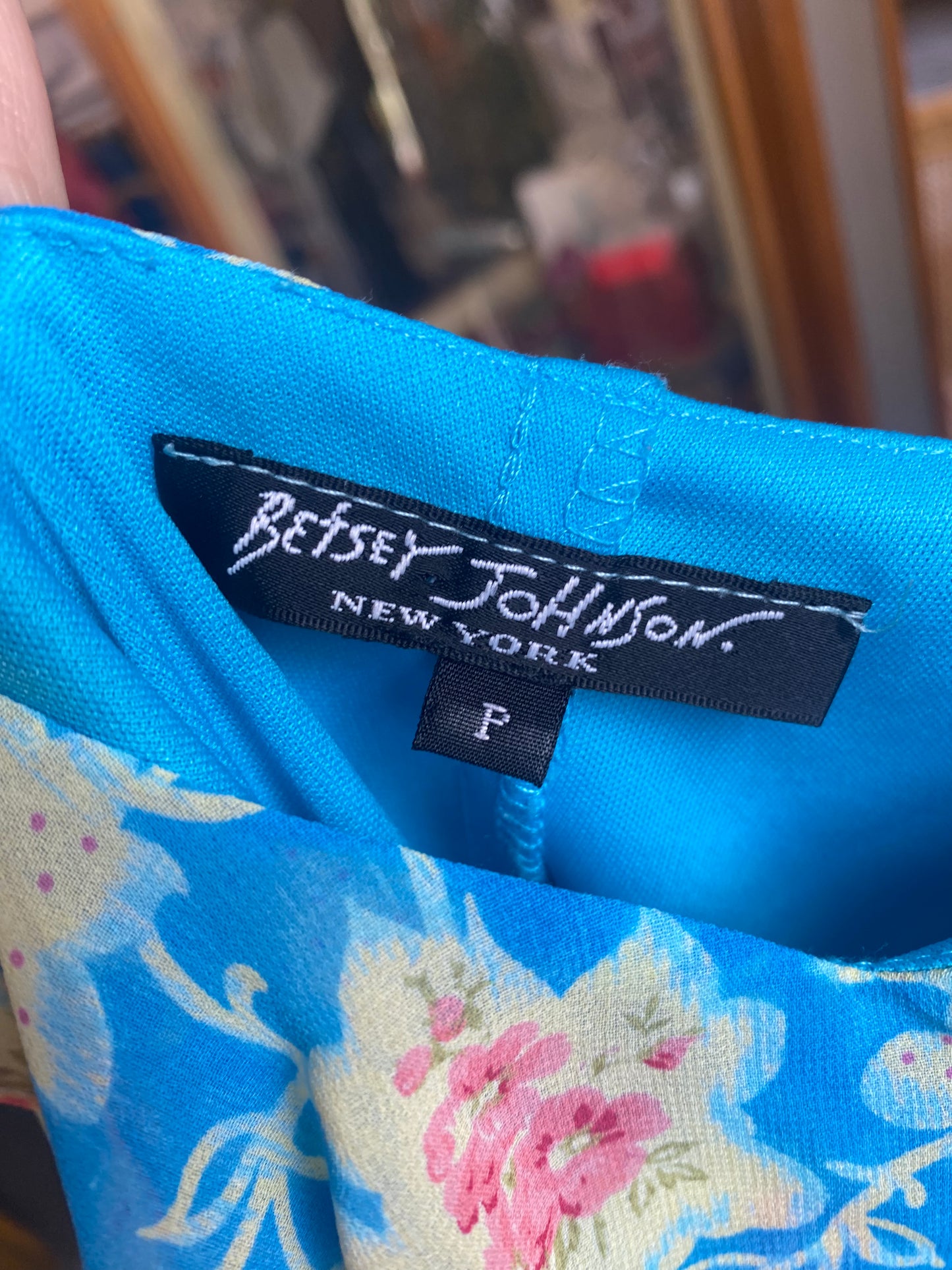 Betsey Johnson Aqua Poly Slip Dress