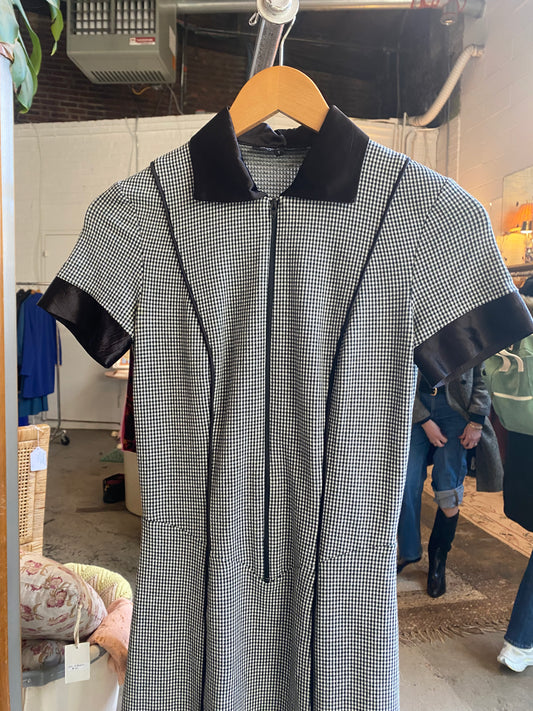 Betsey Johnson Gingham Zip Dress