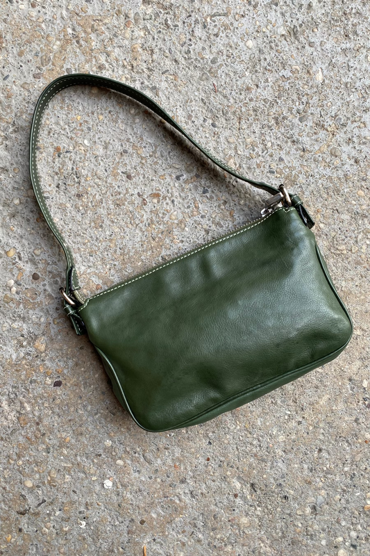 Marc Jacobs Small Green Leather Shoulder Bag