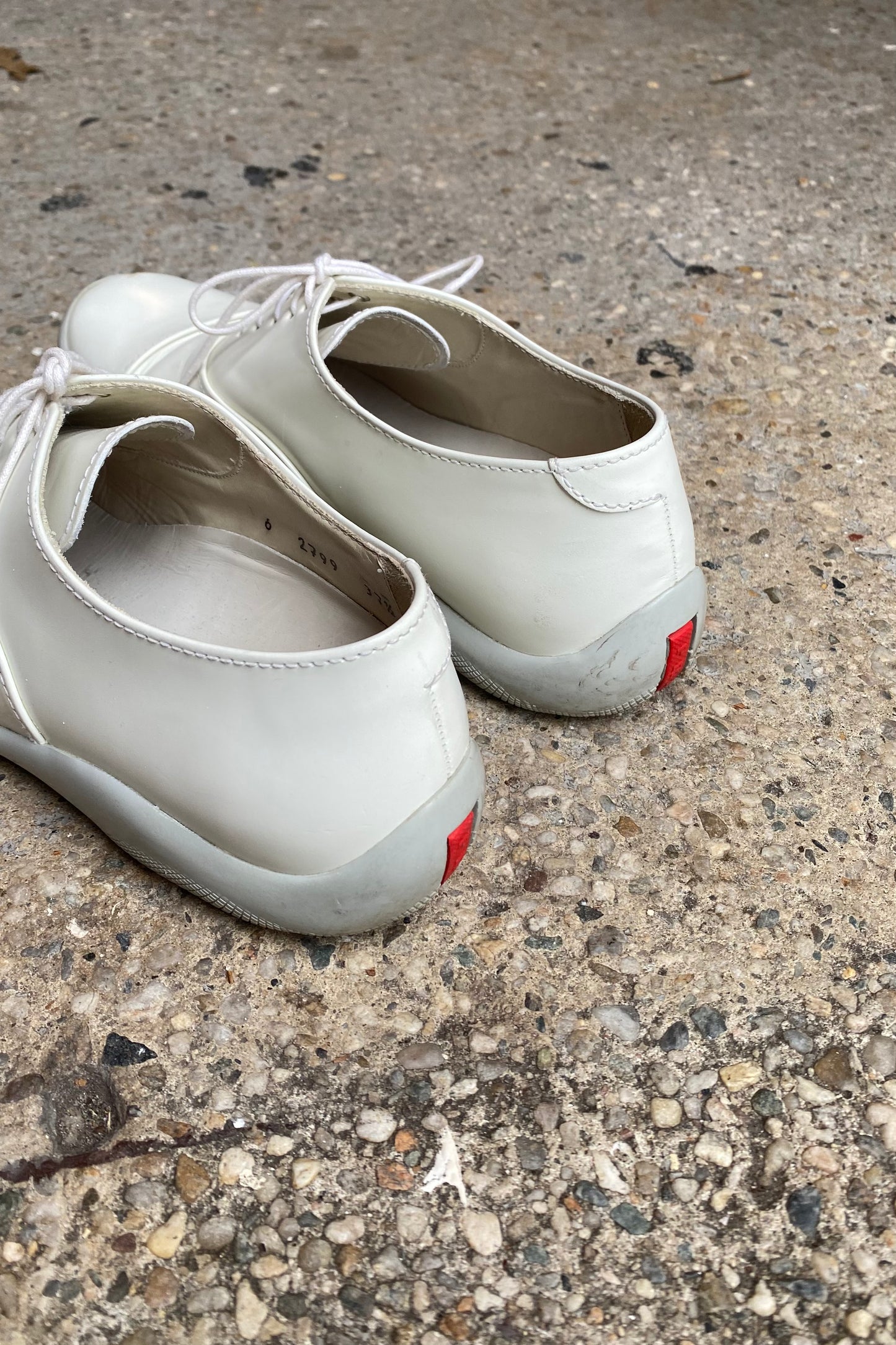 Prada Vibram Leather Lace Up Shoes