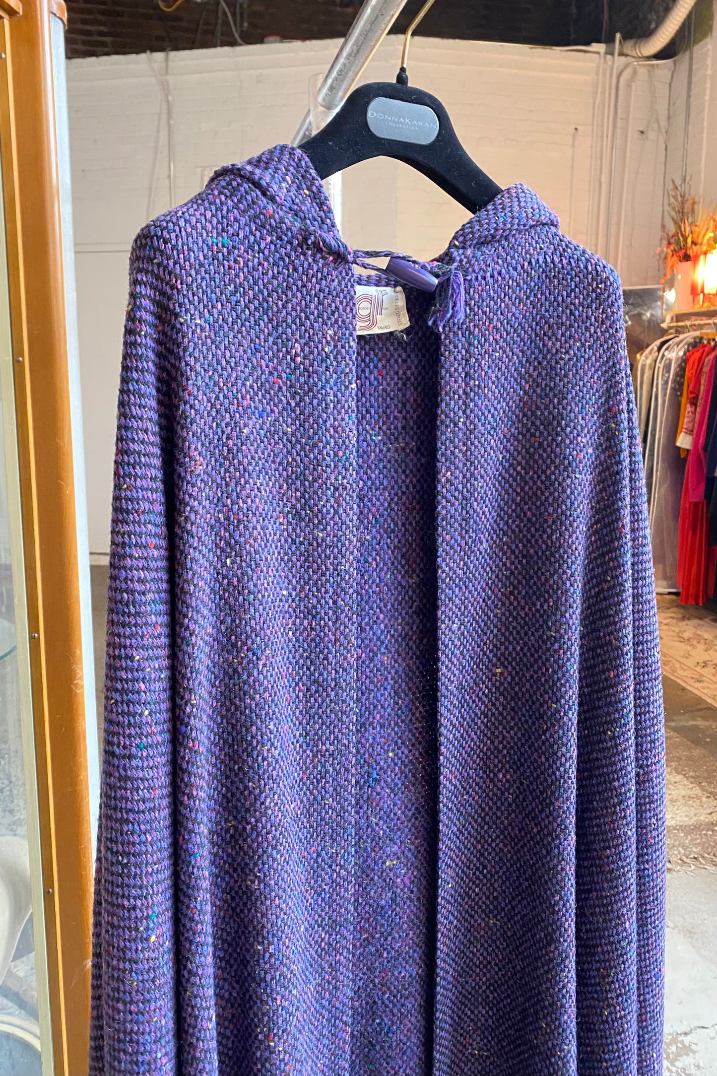 vintage Georges Rech wool cape