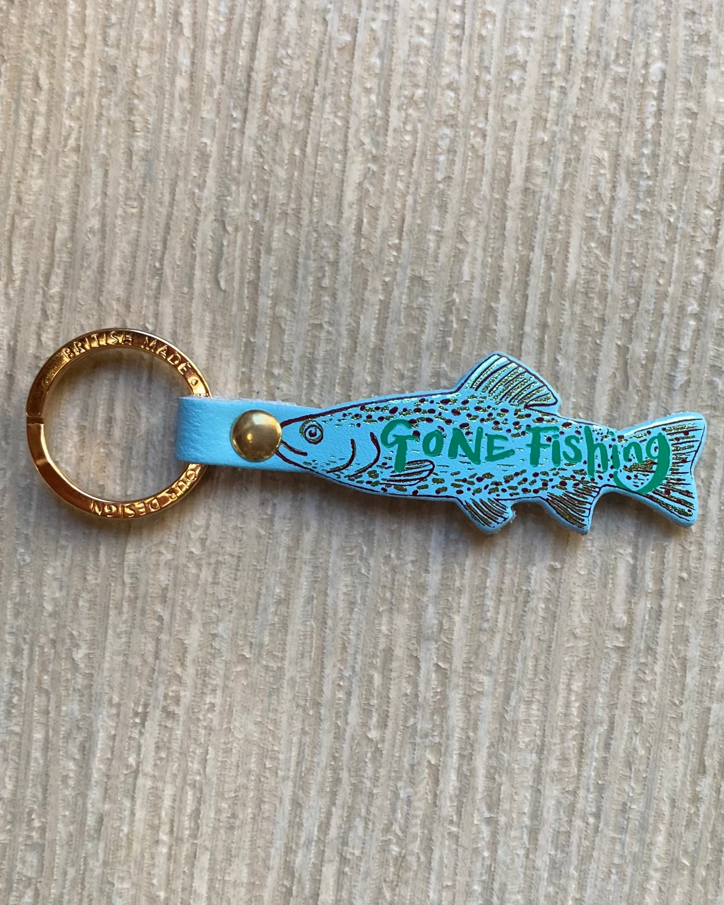Gone Fishing Key Fob