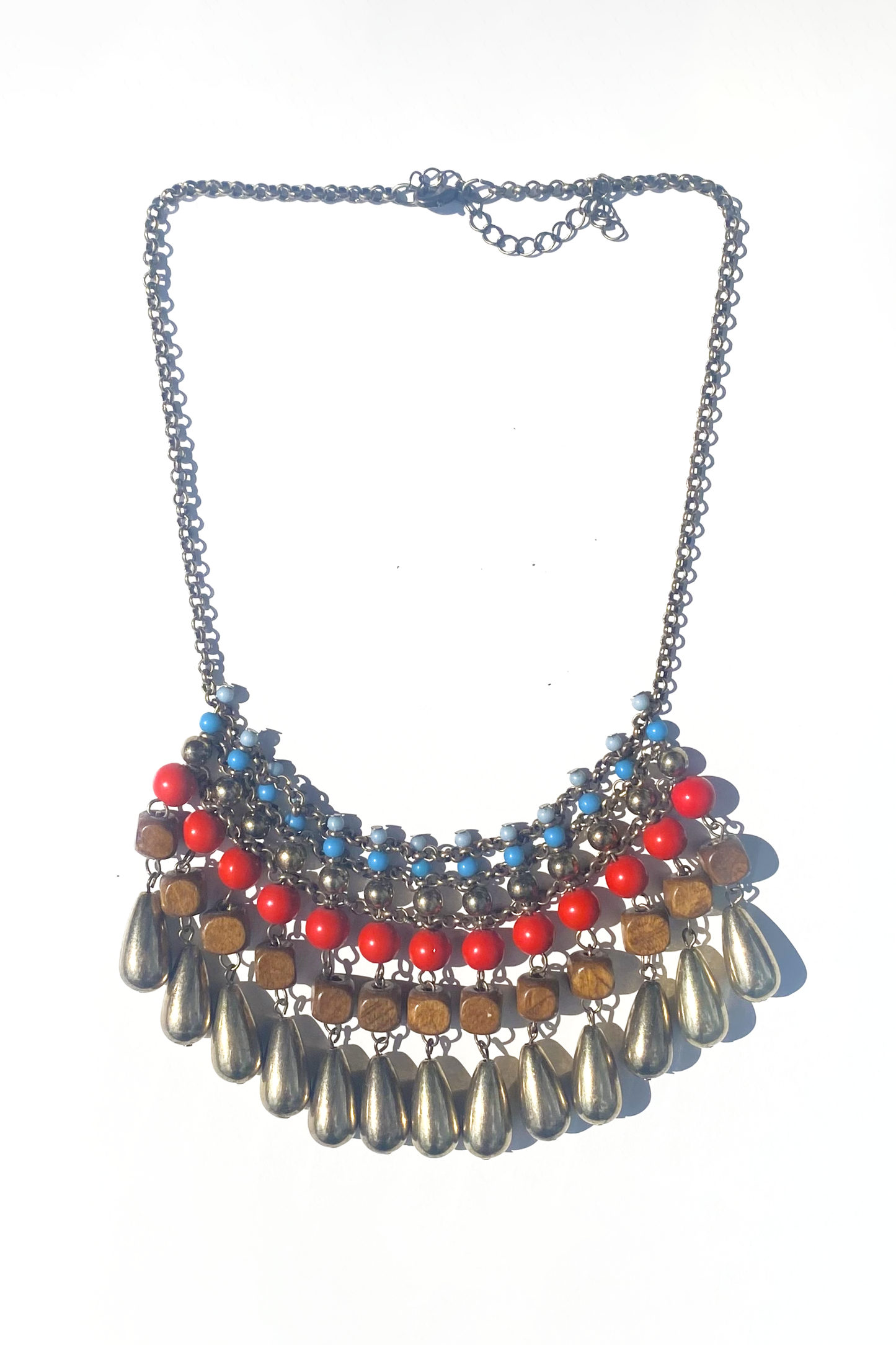 Vintage Multi Color Statement Necklace