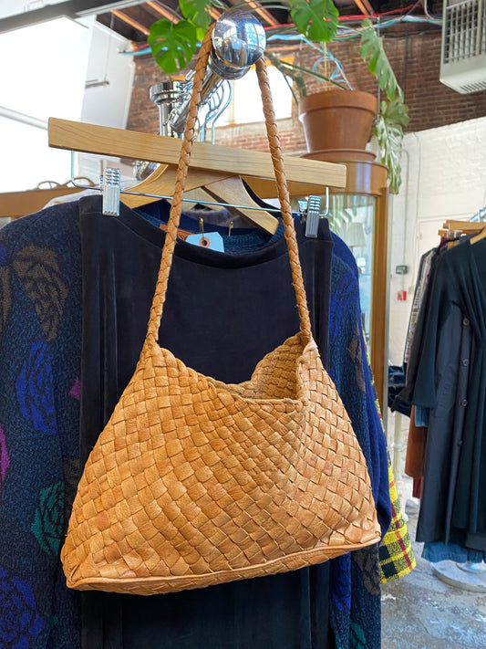 Happy French Gang Woven Leather Bag