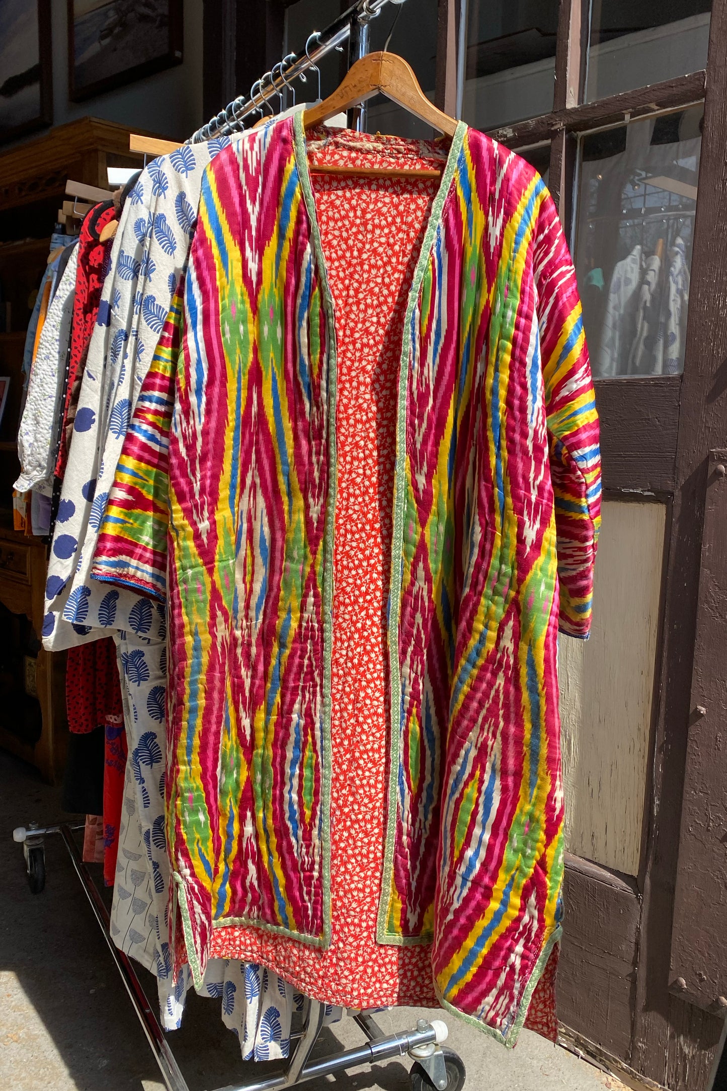 Vintage Ikat Duster