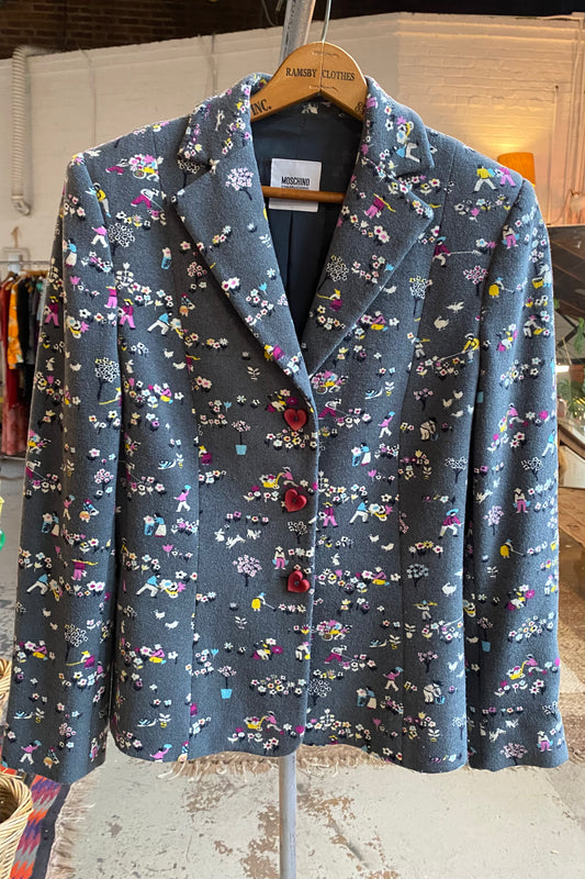 Moschino Cheap and Chic Jacket with Heart Buttons