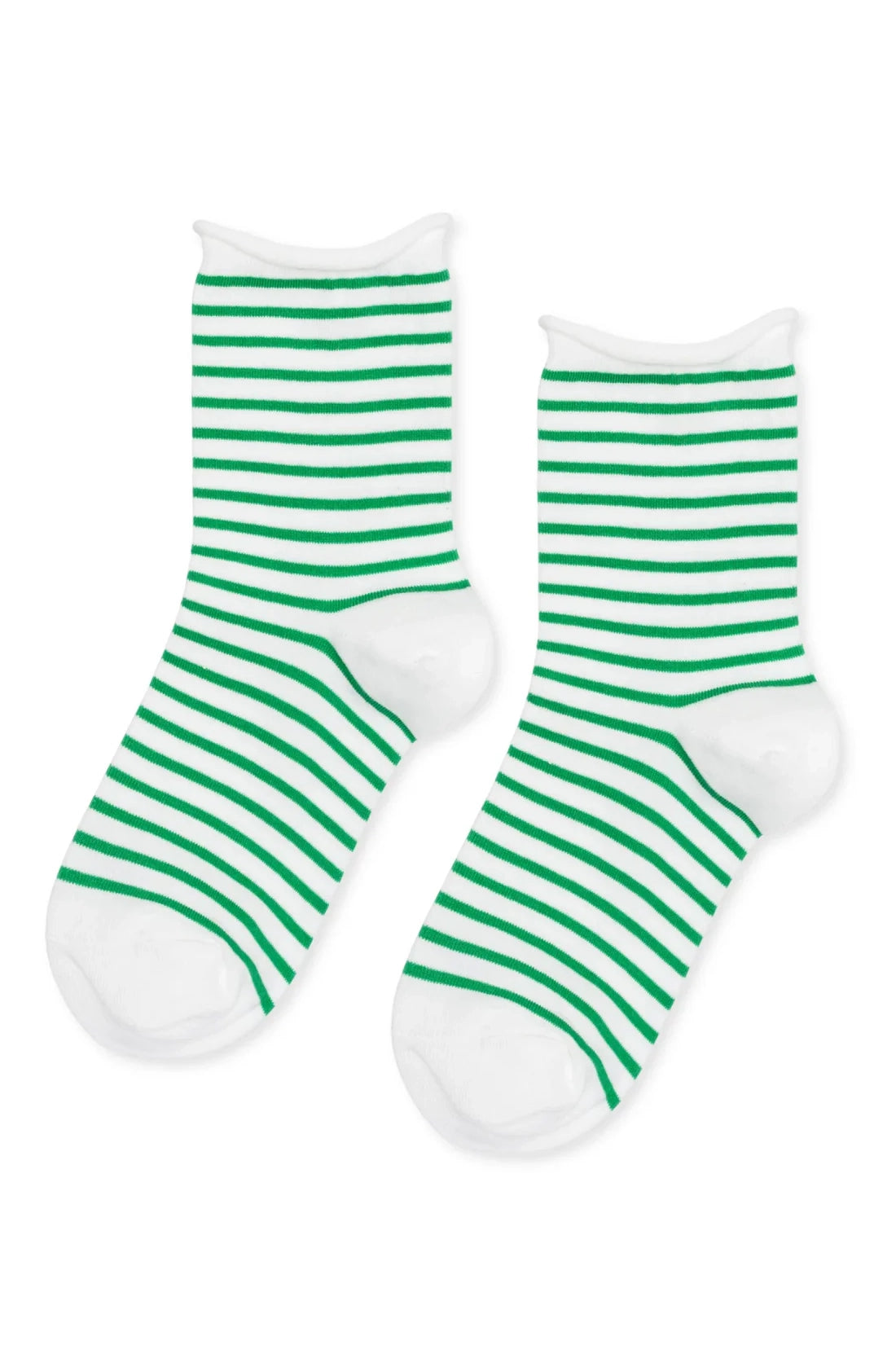 HANSEL FROM BASEL Nautical Stripe Crew in Green