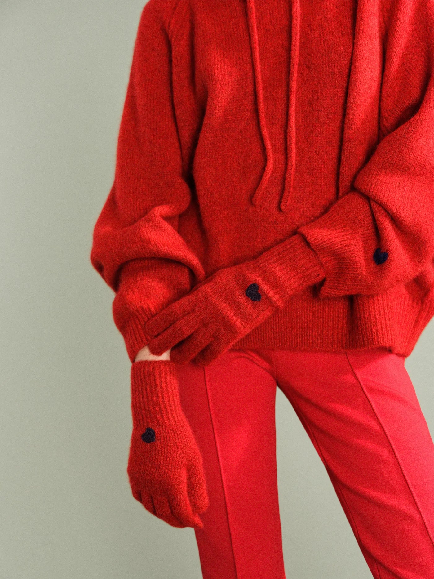 Cashmere Gloves - Red