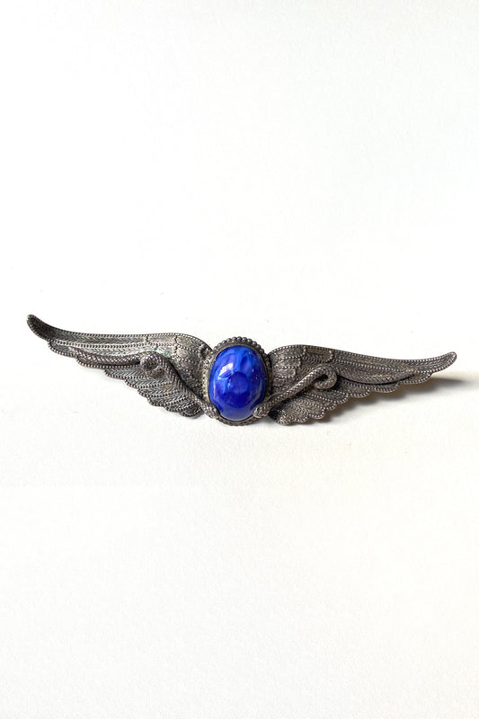 Egyptian Revival Winged Brooch