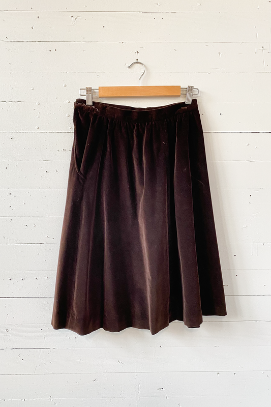 1970's Patty Woodard Brown Velvet Set