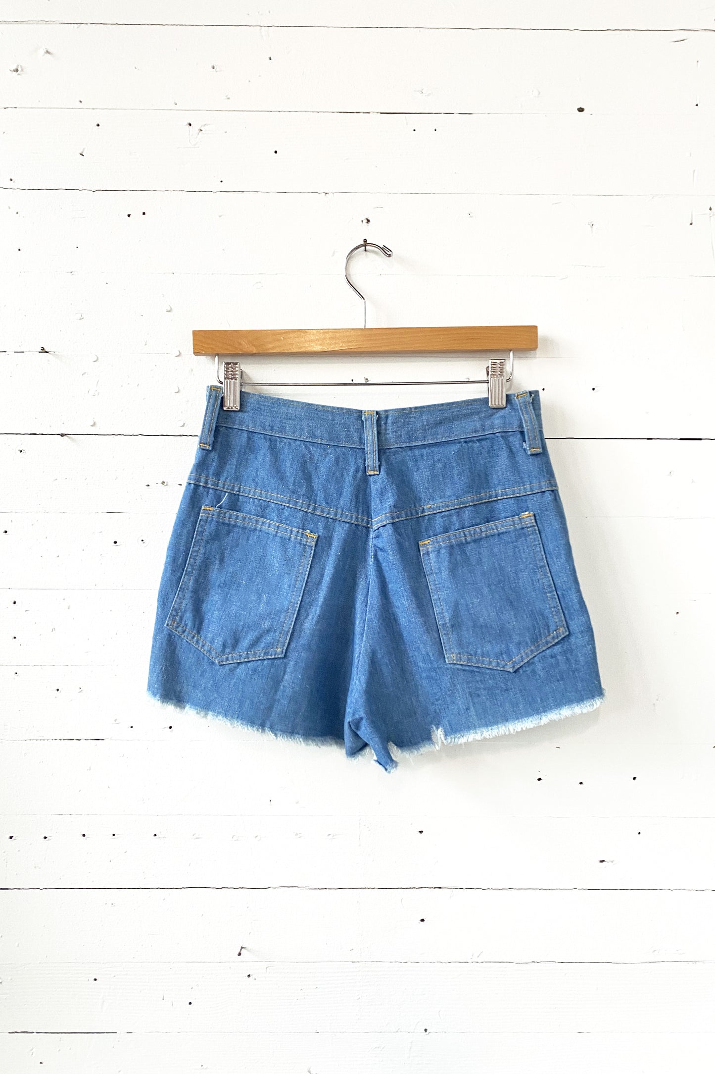 70's Denim Cutoff Shorts, 26" Waist