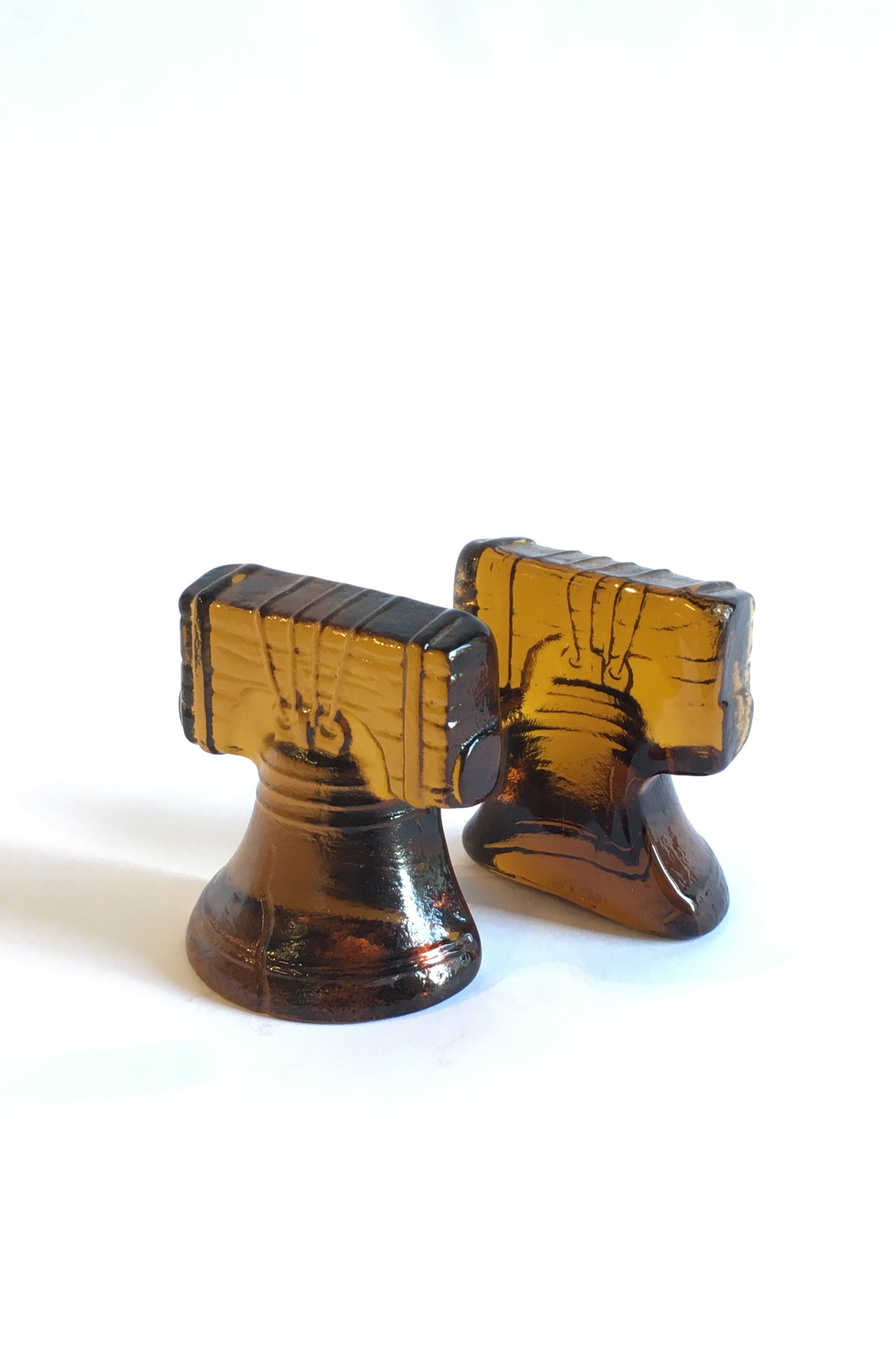 Liberty Bell Blenko Bookends