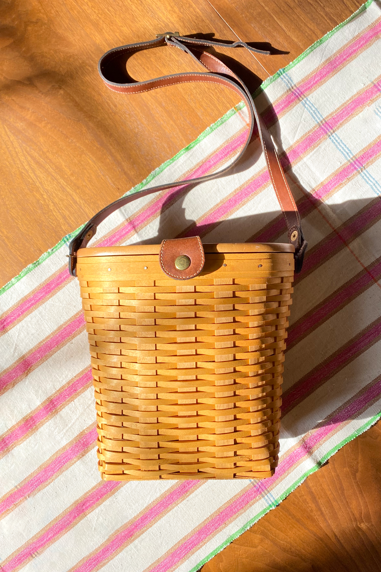 Large Basket Bag with Hard Top - Longaberger