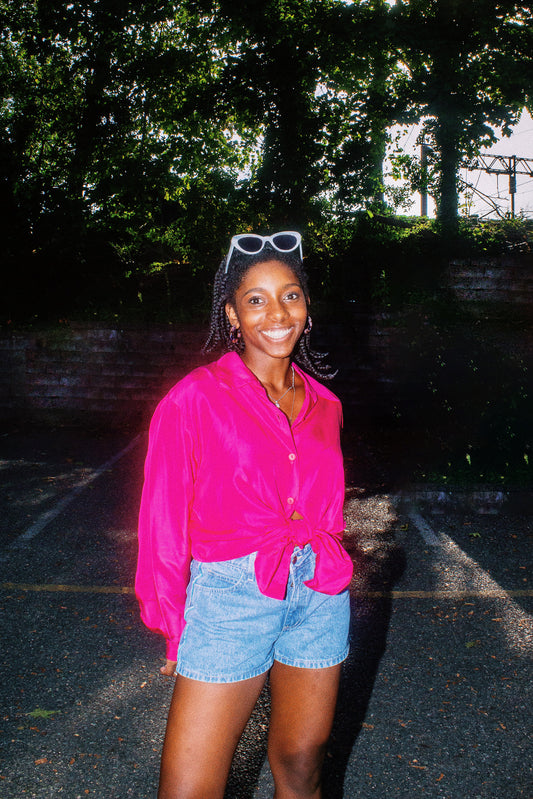 vintage silk Diane Von Furstenberg blouse