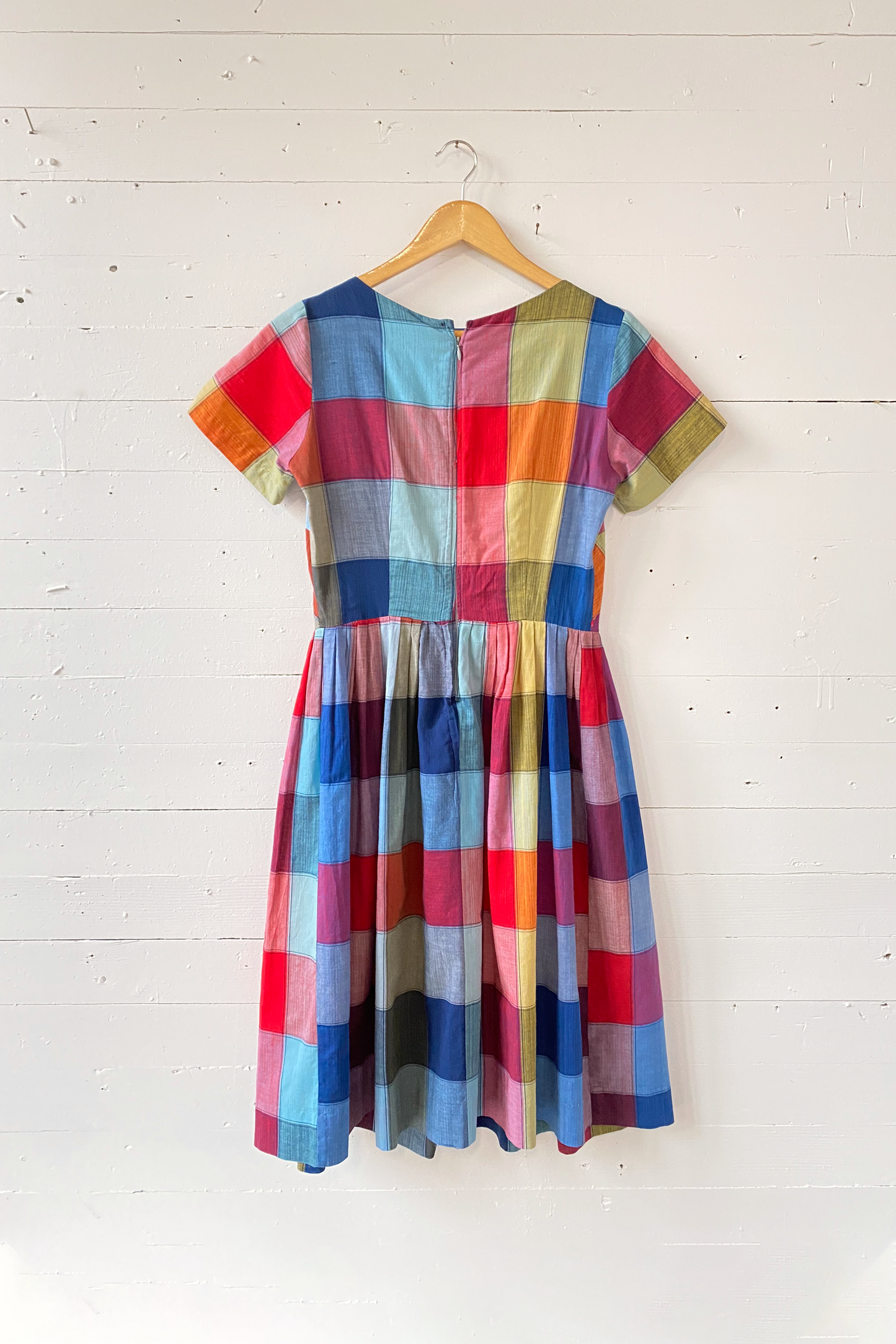 Vintage Patchwork Plaid 50's Dress