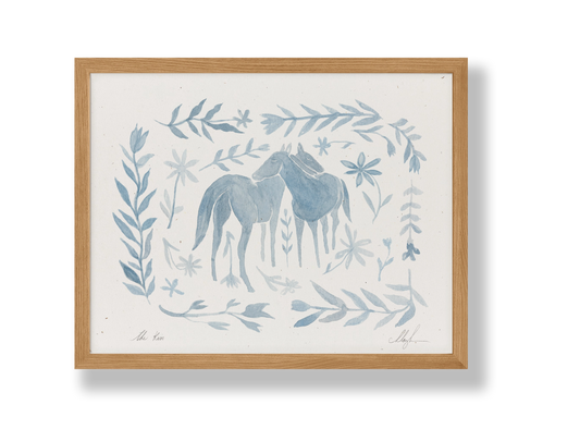 Cocoshalom The Kiss Art Print