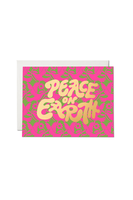 RED CAP CARDS Neon Doves Holiday Card