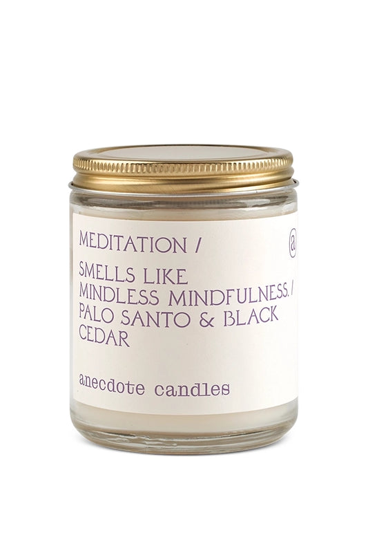 Meditation (Palo Santo & Black Cedar) Glass Jar Candle