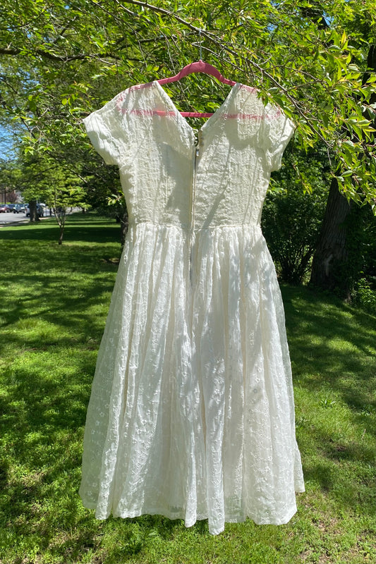 Organdy Eyelet bridal Dress