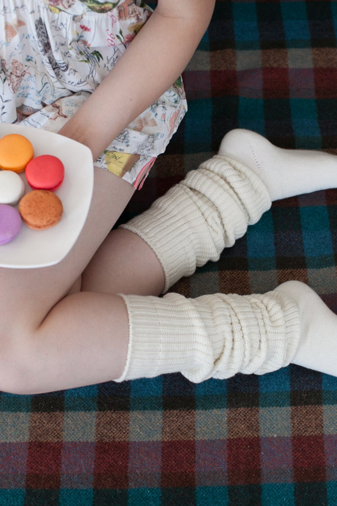 Lounge Over the Knee Socks - Ivory