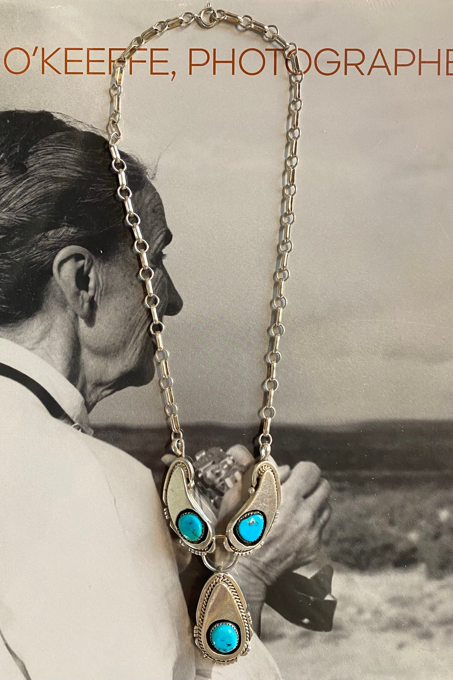 Sterling Najavo Turquoise Necklace