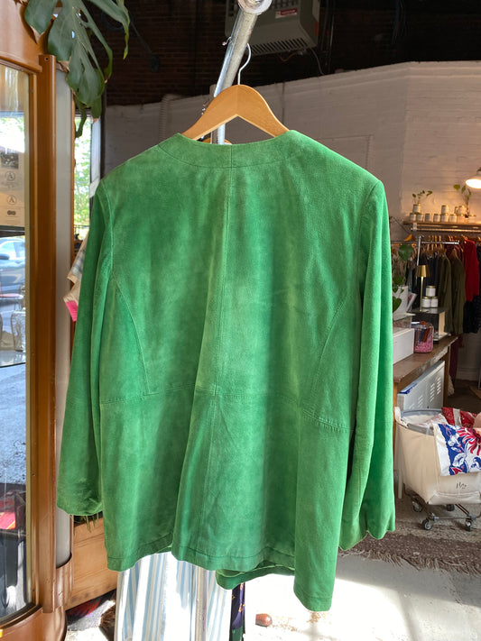 Lime Suede Jacket Linea by Louis