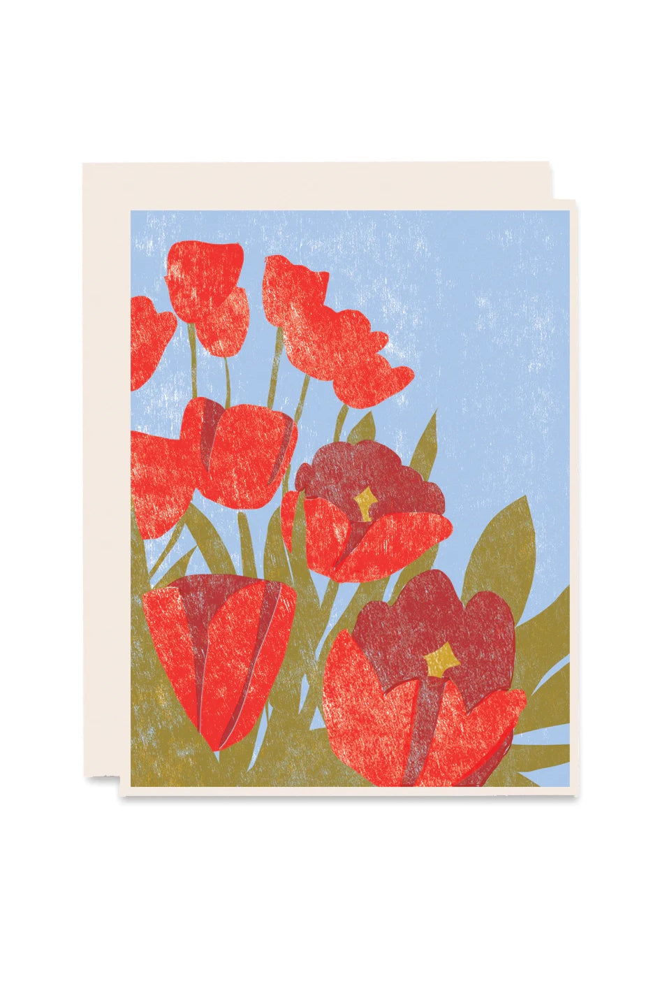 Spring Tulips Greeting Card