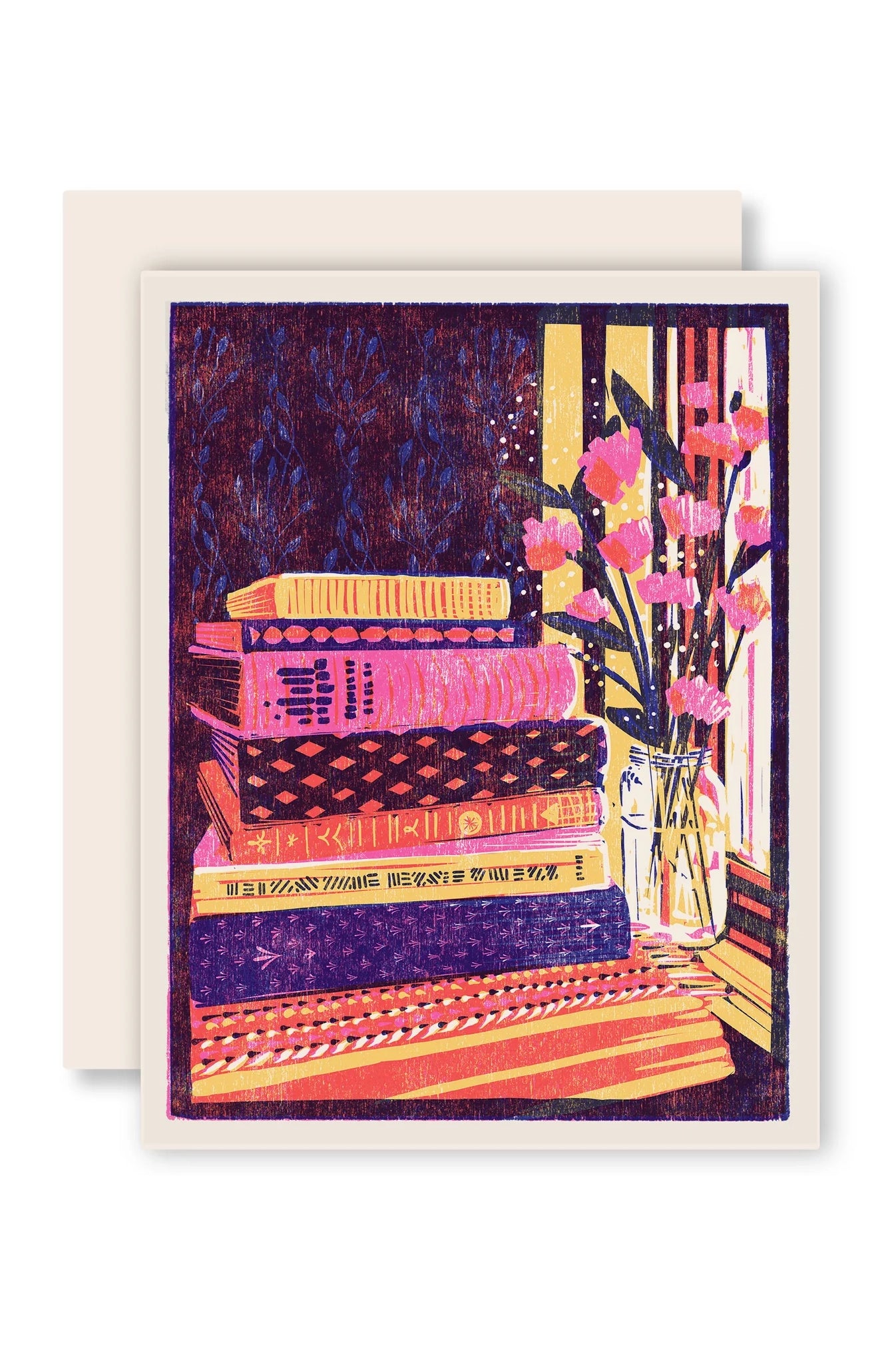 Heartell Press Still Life with Books Greeting Card