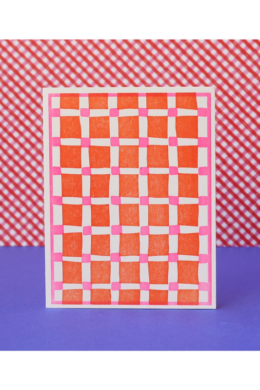 Heartell Press Squares on Squares Greeting Card