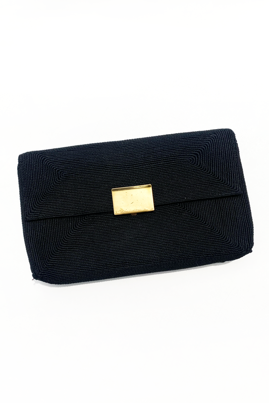Vintage 1940's Corde Flap Clutch