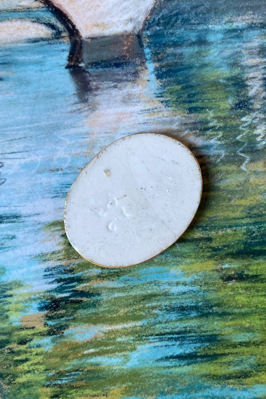 Antique Painted Porcelain Portrait