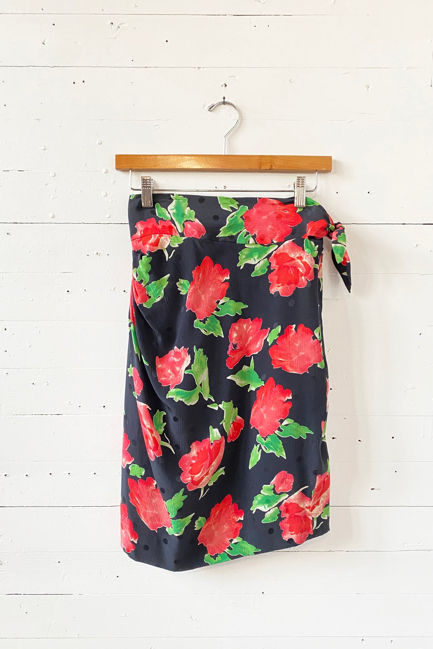 Vintage Ungaro Ter Silk Rose Skirt