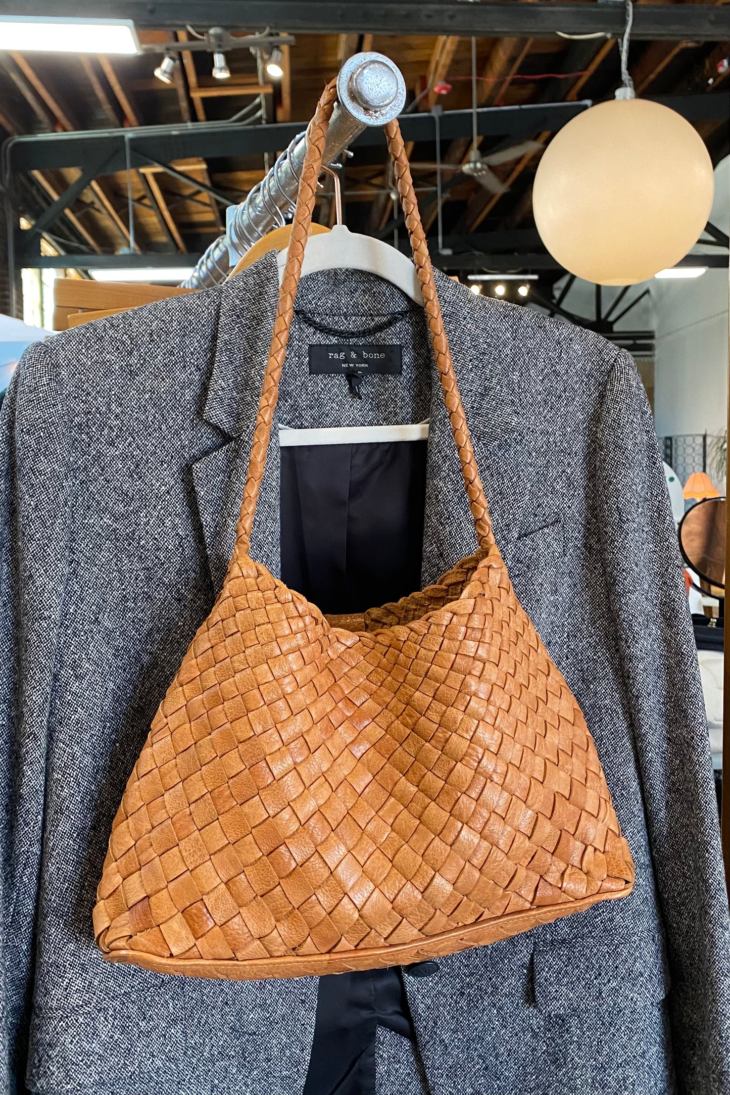 Happy French Gang Woven Leather Bag