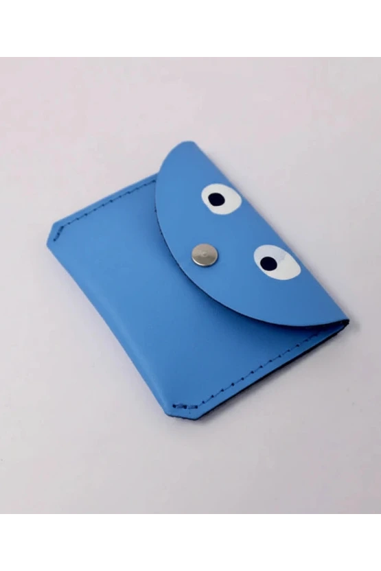 Mini Money Googly Purse - Cornflower Blue