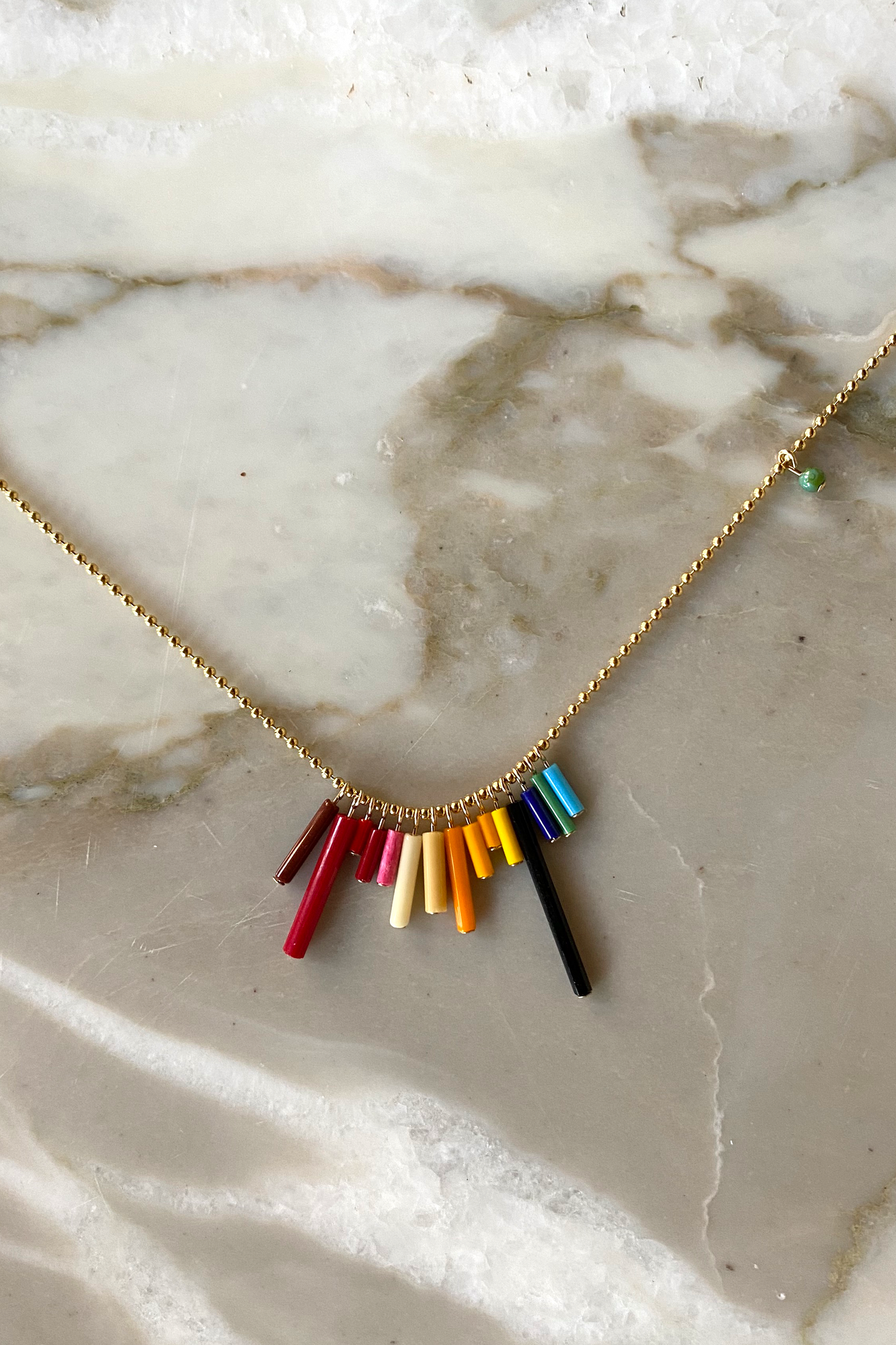 I. RONNI KAPPOS Mini Rainbow Necklace