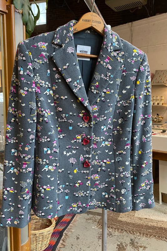 Moschino Cheap and Chic Jacket with Heart Buttons