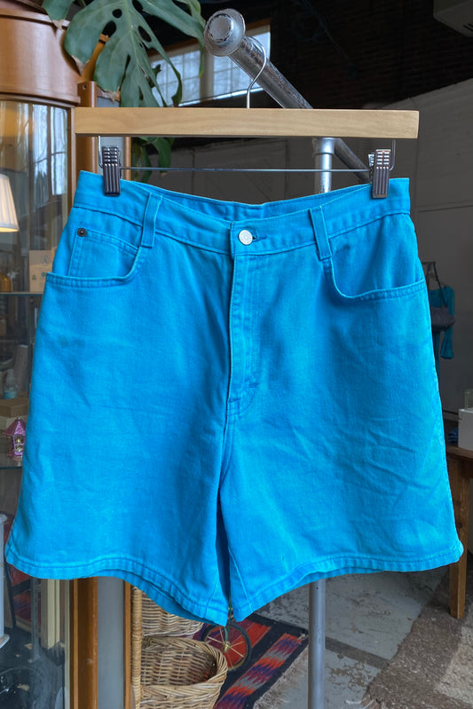 Overdyed Aqua Gitano Shorts