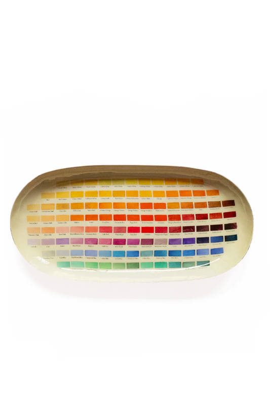 Nomenclature of Colors Oval Enamel Tray