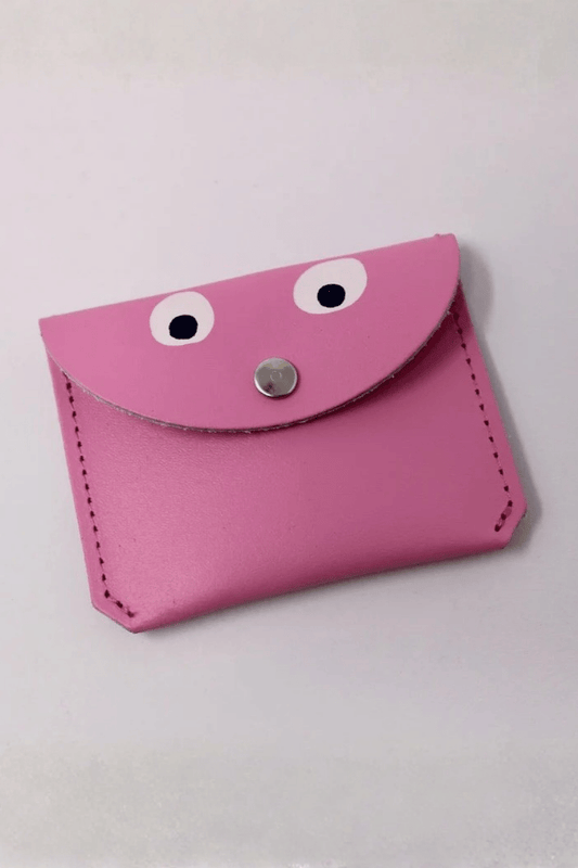 Mini Money Googly Purse - Pink