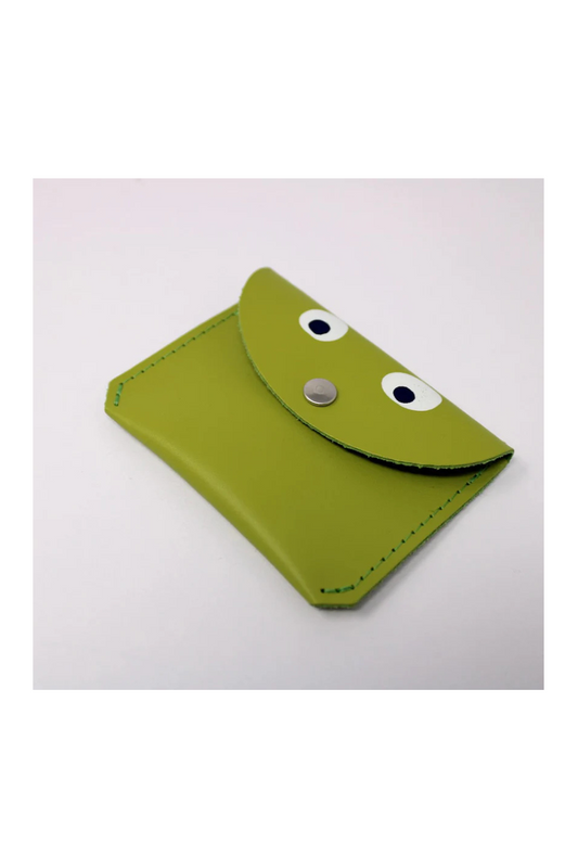 Mini Money Googly Purse - Apple Green