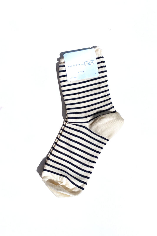 HANSEL FROM BASEL Nautical Stripe Crew in Blue