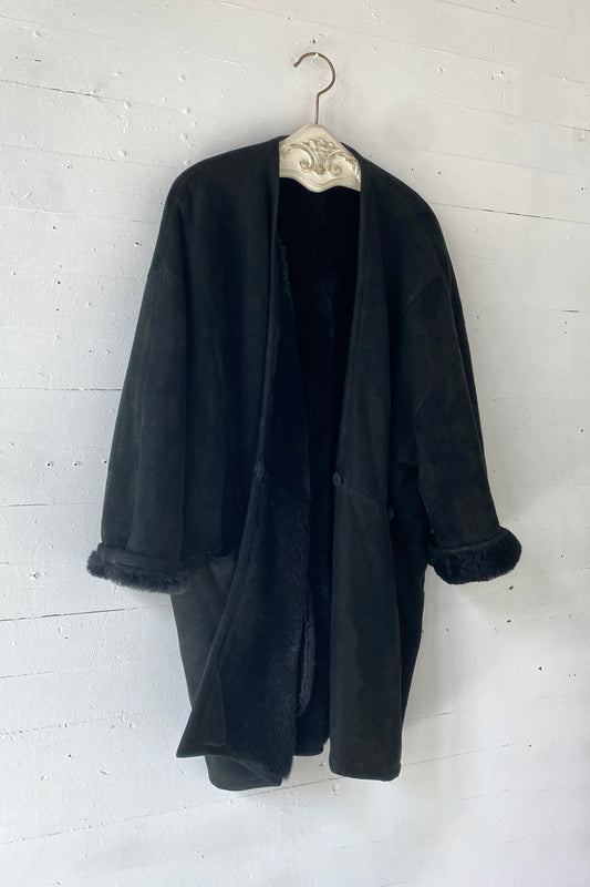 Donna Karan Shearling Coat