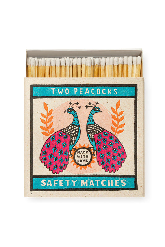 Two Peacocks Matchbox