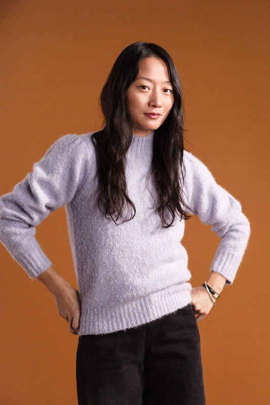 HANSEL FROM BASEL Fleur Pullover in Periwinkle