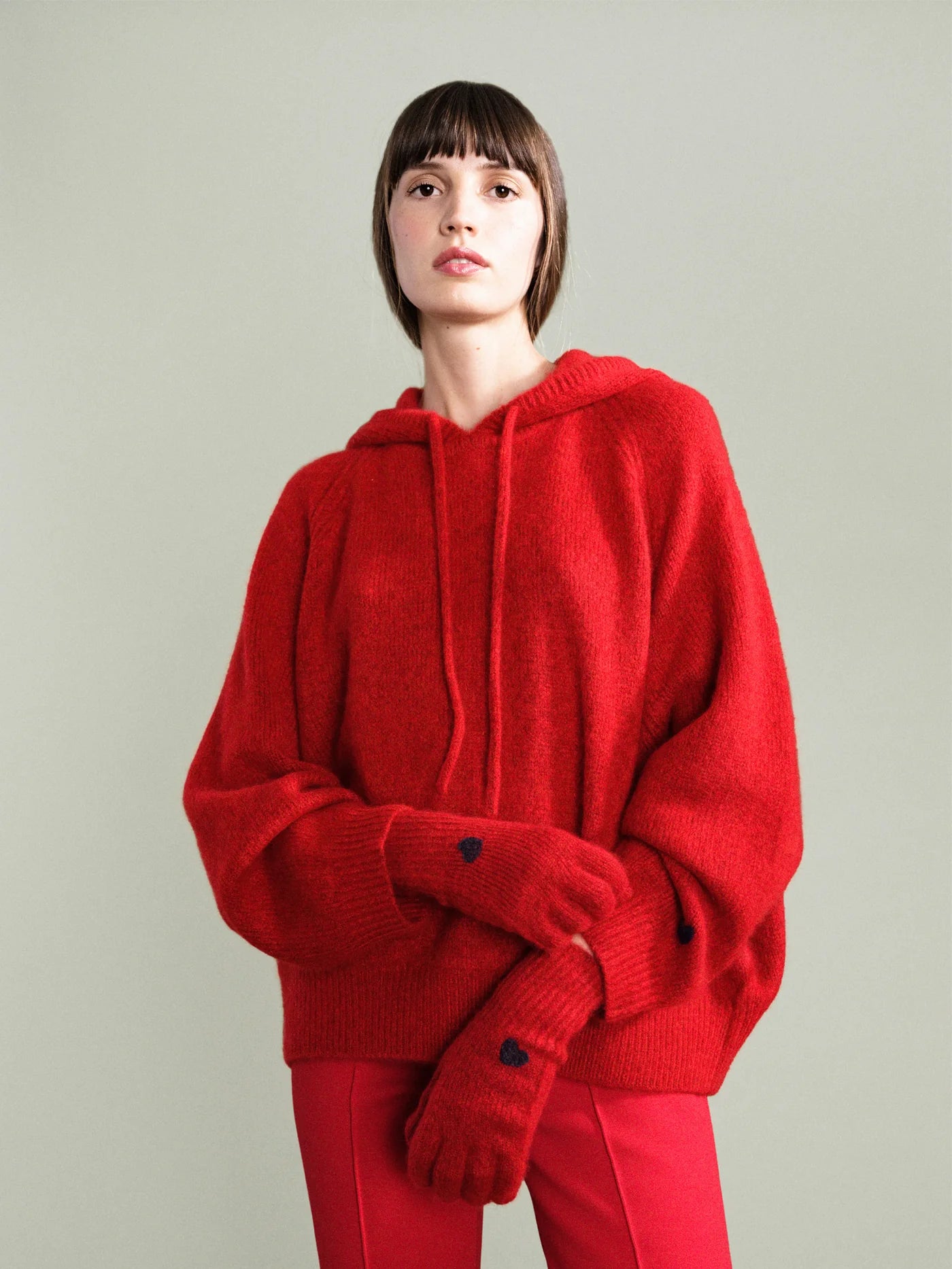 Cashmere Gloves - Red