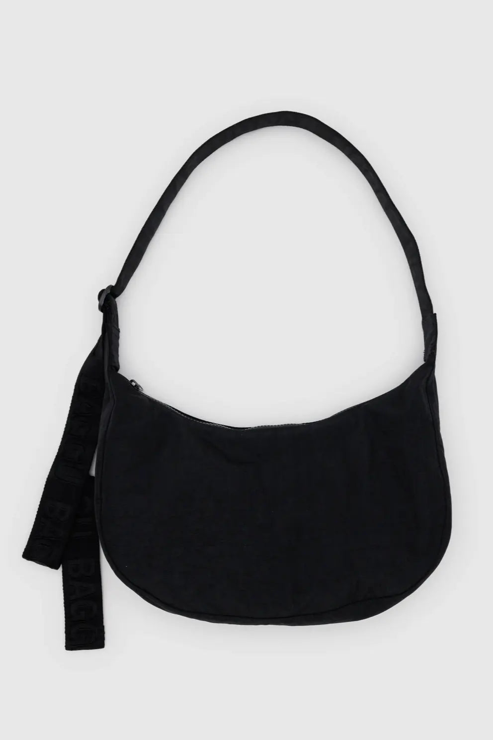 BAGGU Medium Nylon Crescent Bag - Black