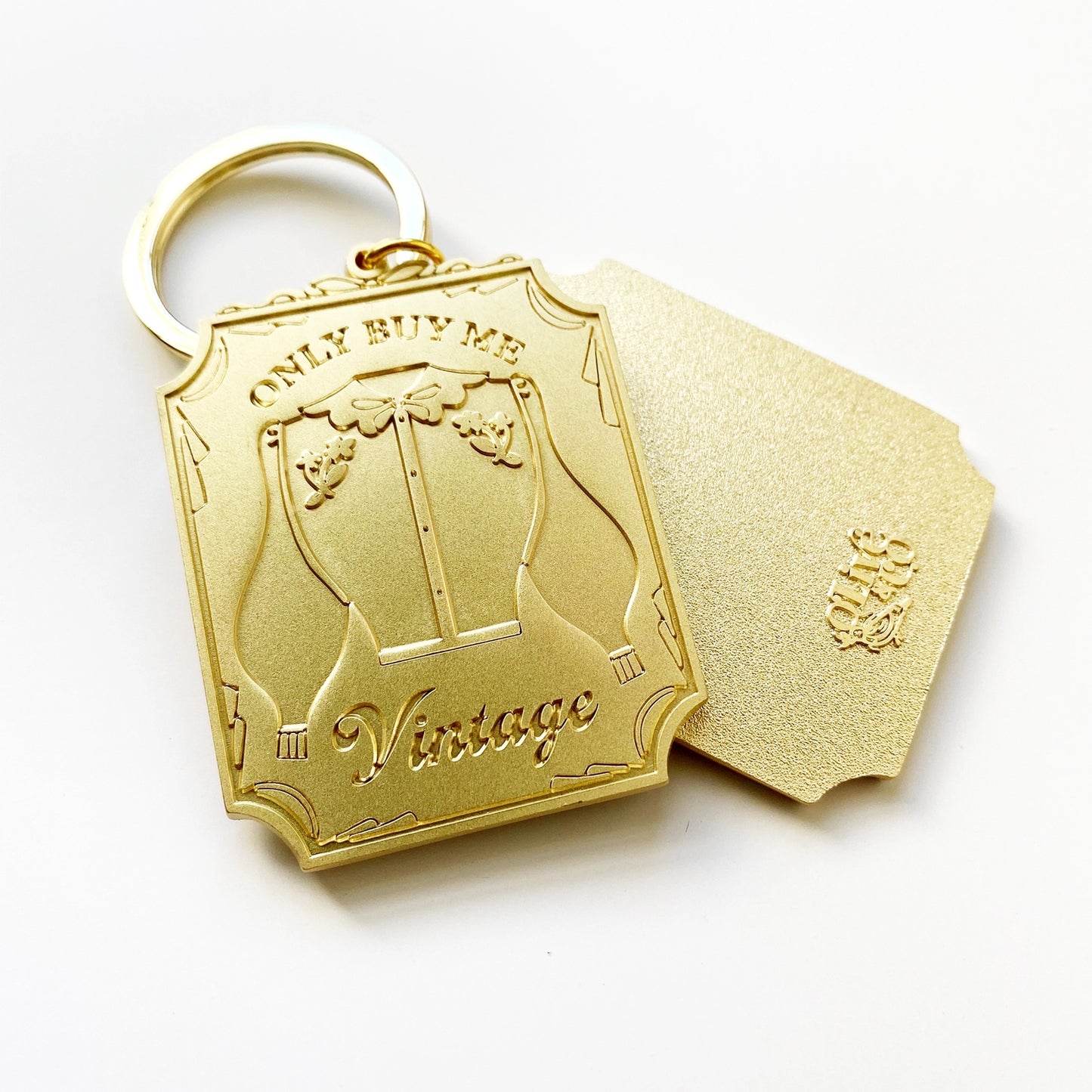 OLIVE & COMPANY Only Buy Me Vintage Keychain