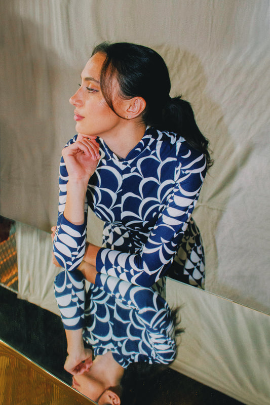 70's Geometric Maxi Dress